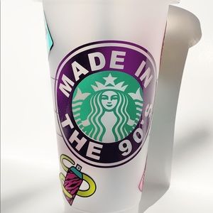 90s themed Starbucks cup